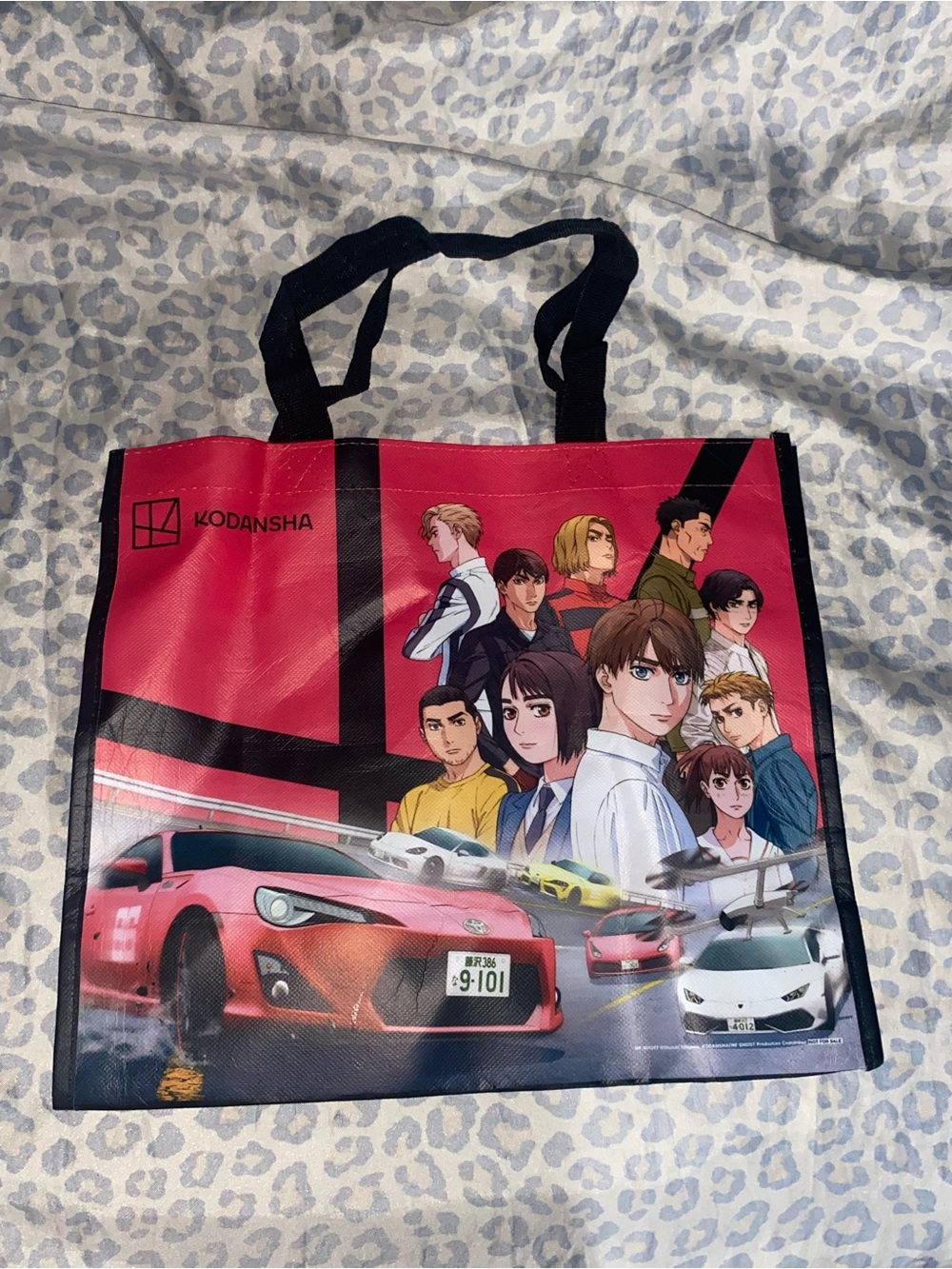 Red kodansha MF ghost tote bag